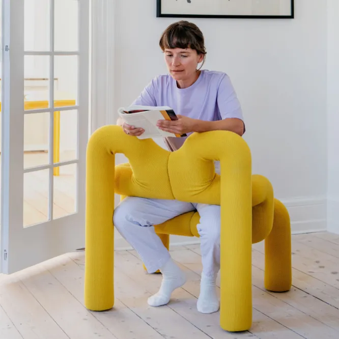 Krzesło Ergonomiczne Ekstrem Żółte Knit 088 Sulphur Varier