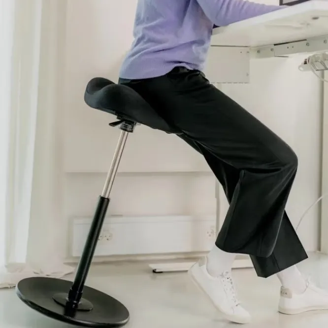 Krzesło Ergonomiczne Move Ciemnoszare, Czarne Drewno Varier
