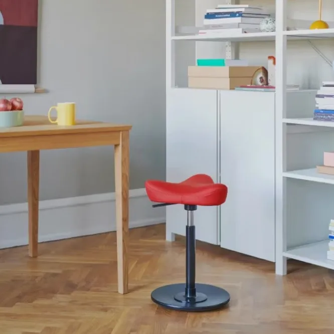 Krzesło Ergonomiczne Move Compact Czerwone, Czarne Drewno Varier