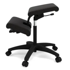 Krzesło Ergonomiczne Na Kółkach Wing Czarne, Re-Wool 198 Varier