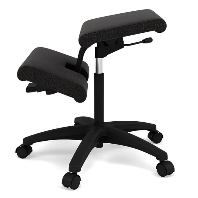 Krzesło Ergonomiczne Na Kółkach Wing Czarne, Re-Wool 198 Varier
