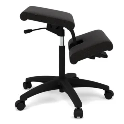 Krzesło Ergonomiczne Na Kółkach Wing Czarne, Re-Wool 198 Varier