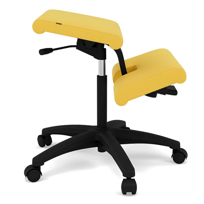 Krzesło Ergonomiczne Na Kółkach Wing Żółte, Revive 424 Varier