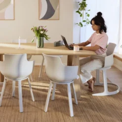 Krzesło Ergonomiczne Social Turn Białe Varier