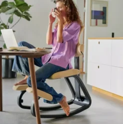 Krzesło Ergonomiczne Thatsit Beżowe, Naturalne Drewno Varier