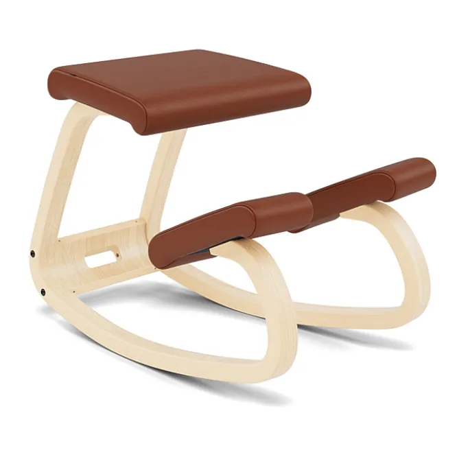 Krzesło Ergonomiczne Variable Cognac Noir 31322, Naturalne Drewno Varier