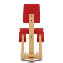 Krzesło Ergonomiczne Variable Plus Czerwone, Jasnobrązowe Drewno Varier