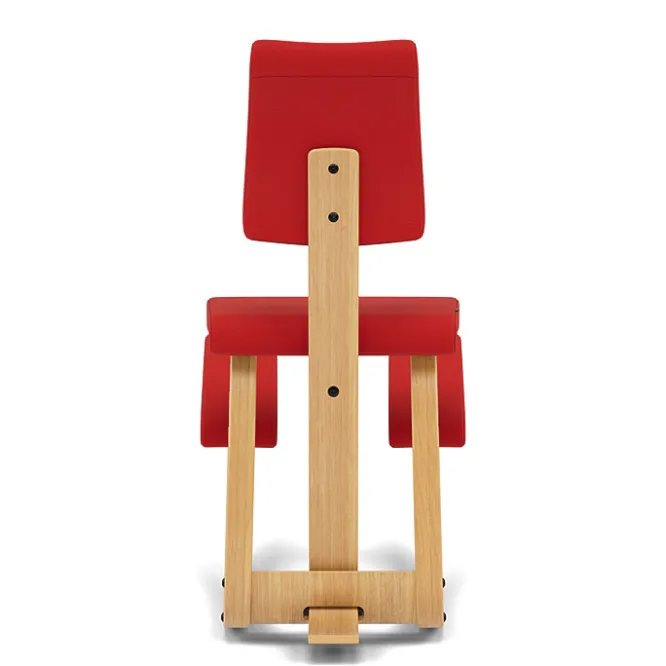 Krzesło Ergonomiczne Variable Plus Czerwone, Jasnobrązowe Drewno Varier