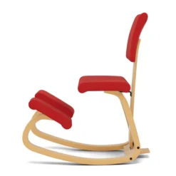 Krzesło Ergonomiczne Variable Plus Czerwone, Jasnobrązowe Drewno Varier
