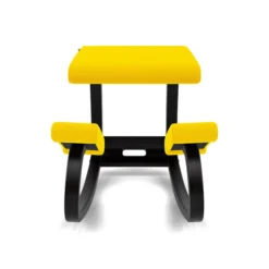 Krzesło Ergonomiczne Variable Musztardowe Vidar 0443, Czarne Drewno Varier