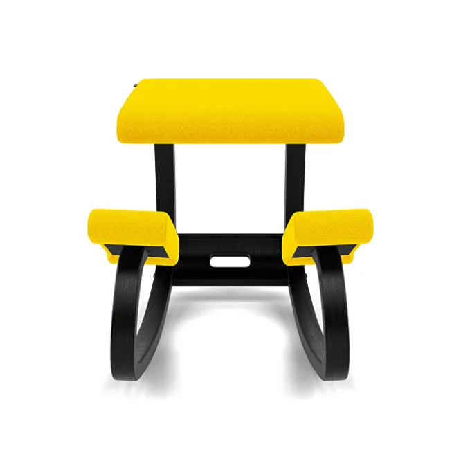 Krzesło Ergonomiczne Variable Musztardowe Vidar 0443, Czarne Drewno Varier