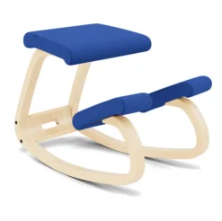 Krzesło Ergonomiczne Variable Niebieskie Divina 756, Naturalne Drewno Varier