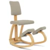 Krzesło Ergonomiczne Variable Plus Beżowo-Szare, Jasnobrązowe Drewno Varier