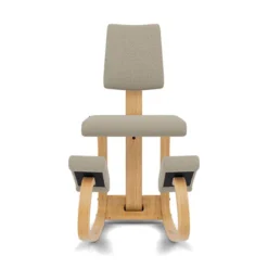 Krzesło Ergonomiczne Variable Plus Beżowo-Szare, Jasnobrązowe Drewno Varier