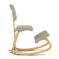 Krzesło Ergonomiczne Variable Plus Beżowo-Szare, Jasnobrązowe Drewno Varier