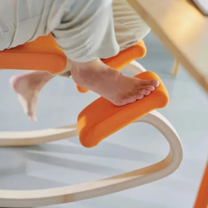 Krzesło Ergonomiczne Variable Plus Jasnoniebieskie, Jasnobrązowe Drewno Varier