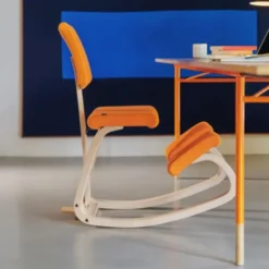 Krzesło Ergonomiczne Variable Plus Jasnoniebieskie, Jasnobrązowe Drewno Varier