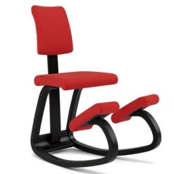 Krzesło Ergonomiczne Variable Plus Czerwone, Czarne Drewno Varier