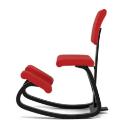 Krzesło Ergonomiczne Variable Plus Czerwone, Czarne Drewno Varier