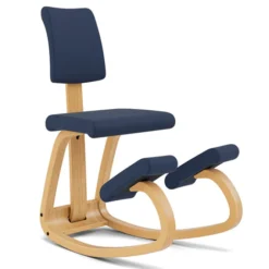 Krzesło Ergonomiczne Variable Plus Granatowe, Jasnobrązowe Drewno Varier