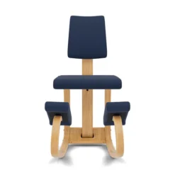 Krzesło Ergonomiczne Variable Plus Granatowe, Jasnobrązowe Drewno Varier