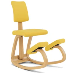 Krzesło Ergonomiczne Variable Plus Żółte, Jasnobrązowe Drewno Varier
