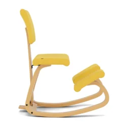 Krzesło Ergonomiczne Variable Plus Żółte, Jasnobrązowe Drewno Varier