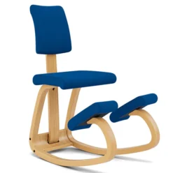 Krzesło Ergonomiczne Variable Plus Niebieskie, Jasnobrązowe Drewno Varier