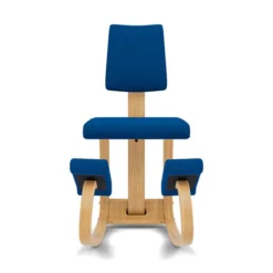 Krzesło Ergonomiczne Variable Plus Niebieskie, Jasnobrązowe Drewno Varier
