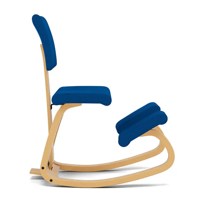 Krzesło Ergonomiczne Variable Plus Niebieskie, Jasnobrązowe Drewno Varier