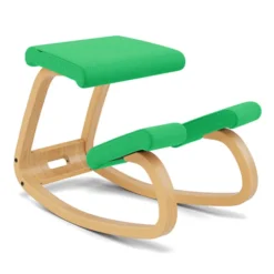 Krzesło Ergonomiczne Variable Zielone Vidar 0932, Jasnobrązowe Drewno Varier