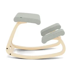 Krzesło Ergonomiczne Variable Jasnoszare Divina Melange 120, Naturalne Drewno Va