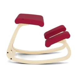 Krzesło Ergonomiczne Variable Czerwone Noir 31324, Naturalne Drewno Varier