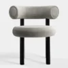 Krzesło Fat Black Steel - Clay Velvet Tom Dixon