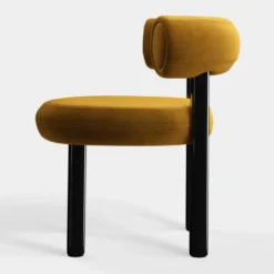 Krzesło Fat Black Steel - Gold Velvet Tom Dixon