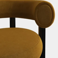 Krzesło Fat Black Steel - Gold Velvet Tom Dixon