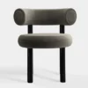 Krzesło Fat Black Steel - Niagara Velvet Tom Dixon