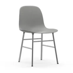 Krzesło Form Chromowana Podstawa Szare Normann Copenhagen