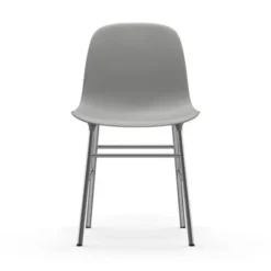 Krzesło Form Chromowana Podstawa Szare Normann Copenhagen