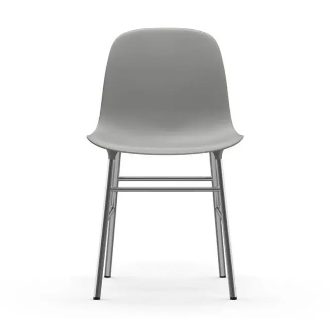 Krzesło Form Chromowana Podstawa Szare Normann Copenhagen