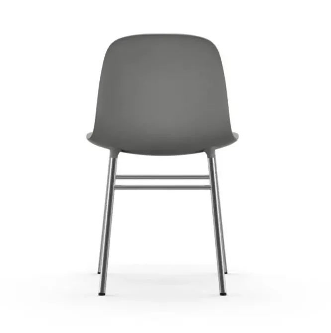 Krzesło Form Chromowana Podstawa Szare Normann Copenhagen