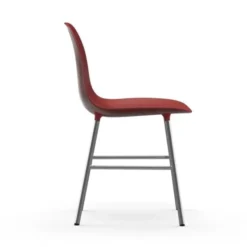 Krzesło Form Chromowana Podstawa Czerwone Normann Copenhagen