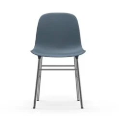 Krzesło Form Chromowana Podstawa Niebieskie Normann Copenhagen