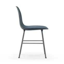 Krzesło Form Chromowana Podstawa Niebieskie Normann Copenhagen