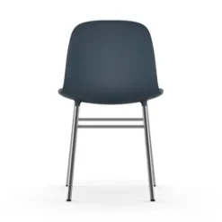 Krzesło Form Chromowana Podstawa Niebieskie Normann Copenhagen