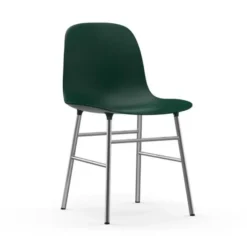 Krzesło Form Chromowana Podstawa Zielone Normann Copenhagen