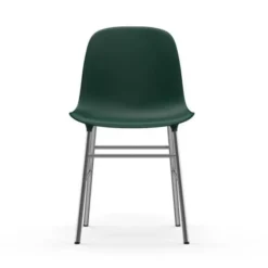 Krzesło Form Chromowana Podstawa Zielone Normann Copenhagen