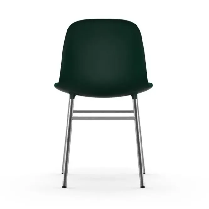 Krzesło Form Chromowana Podstawa Zielone Normann Copenhagen