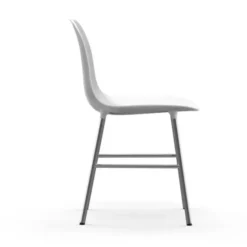 Krzesło Form Chromowana Podstawa Białe Normann Copenhagen