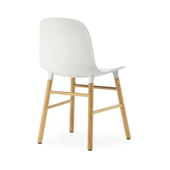 Krzesło Form Dębowa Podstawa Białe Normann Copenhagen